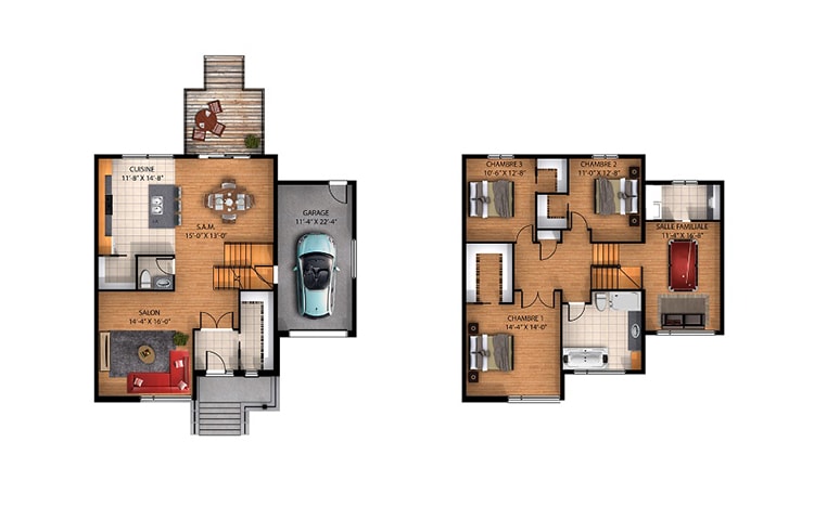 Plan Maison Le Pomerol